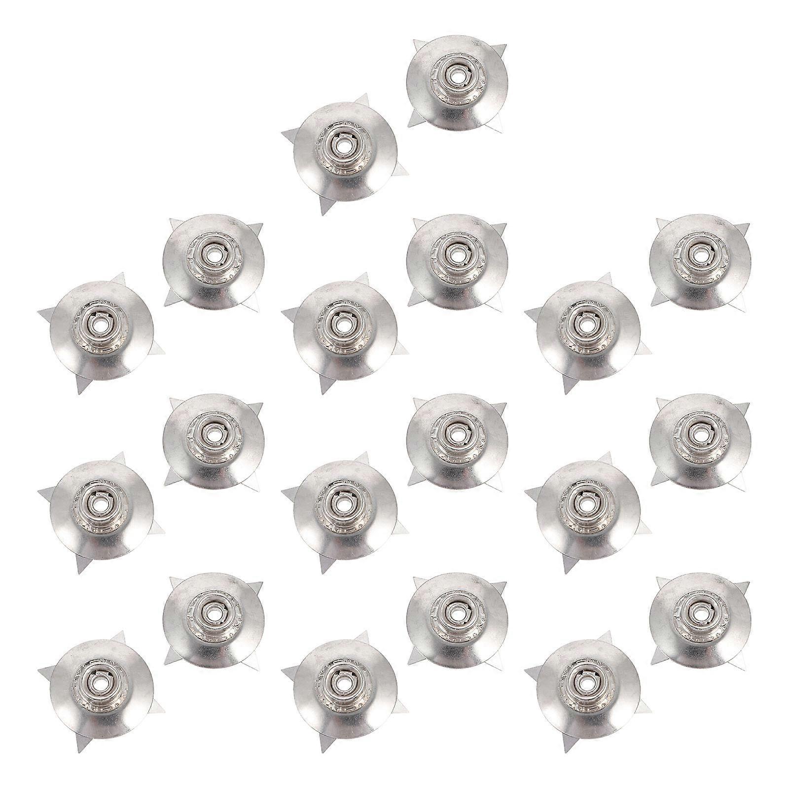 Electrostatic Buckle Anti-Static Ground Wire 20Pcs For Anti-Static Equipment Silver Simple Design