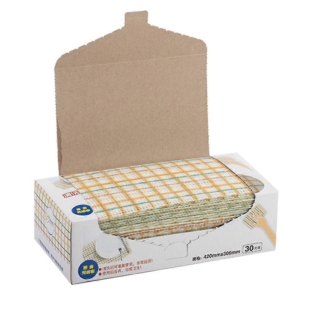 Non-Woven Fabric Dish Wipes Beige for Kitchen Use with Gentle on Tableware Performance