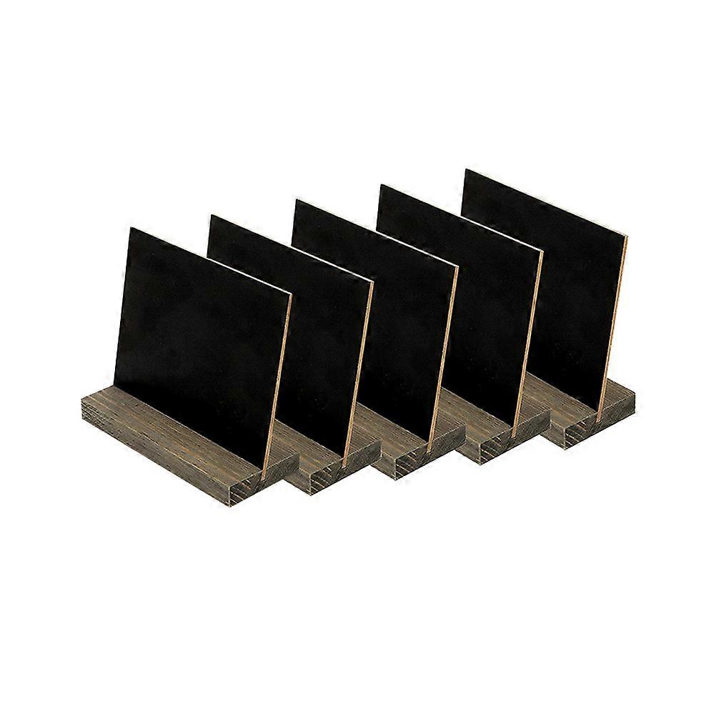 5pcs Mini Erasable Black Chalkboards with Removable Stand – Versatile Message Boards for Weddings, Parties, Restaurants, and Creative Home Decor