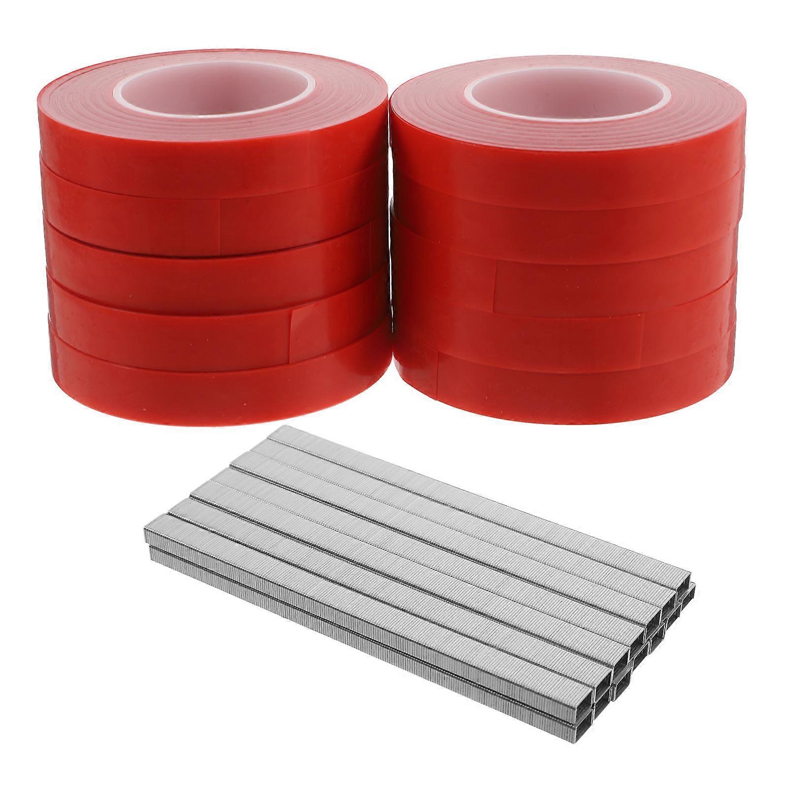 Durable Stretch Tie Tape with Staples for Indoor and Outdoor Gardening Efficient Plant Support for Cucumbers and Other Plants