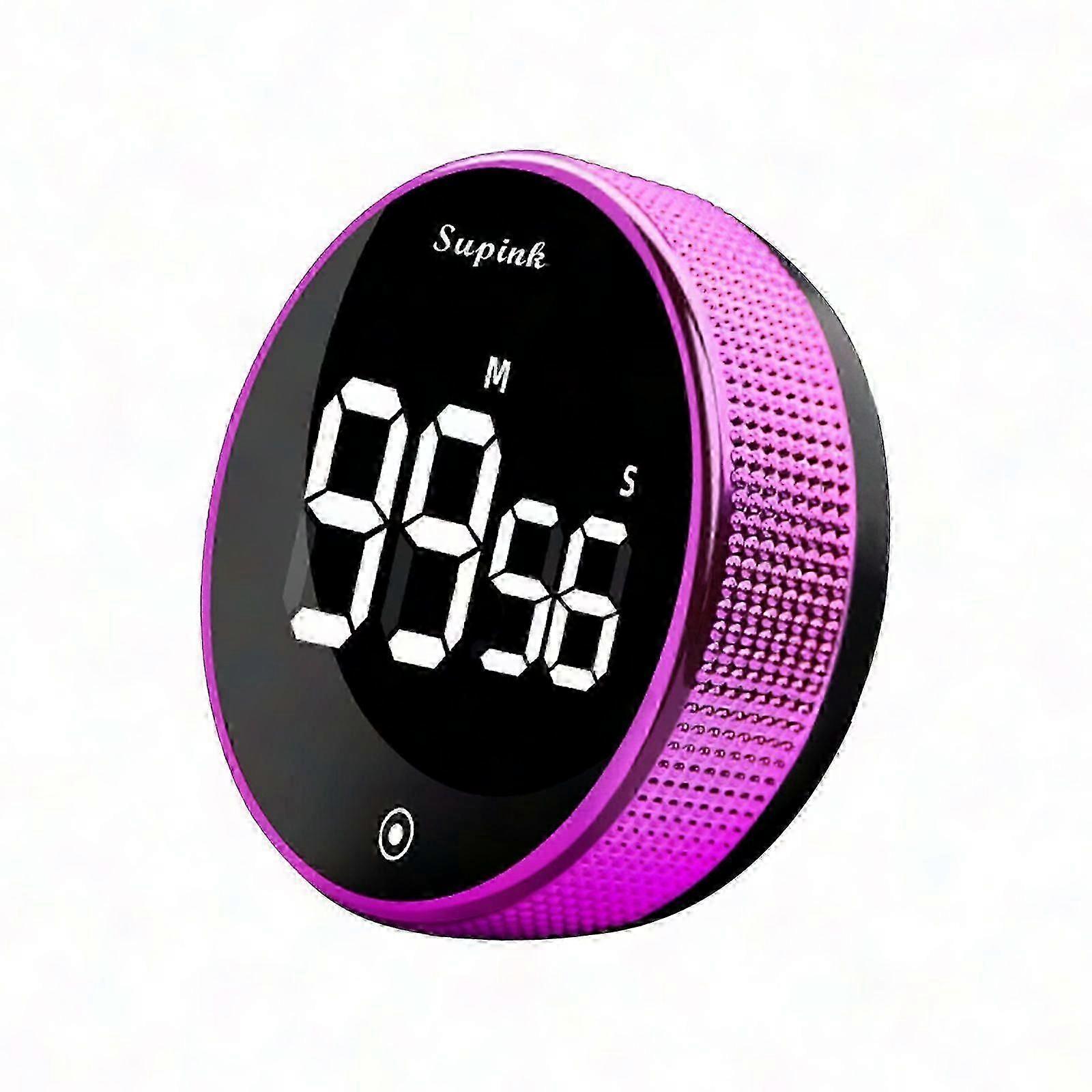 Digital LED Timer Manual Countdown Alarm Clock Magnetic Stopwatch Shower Timer