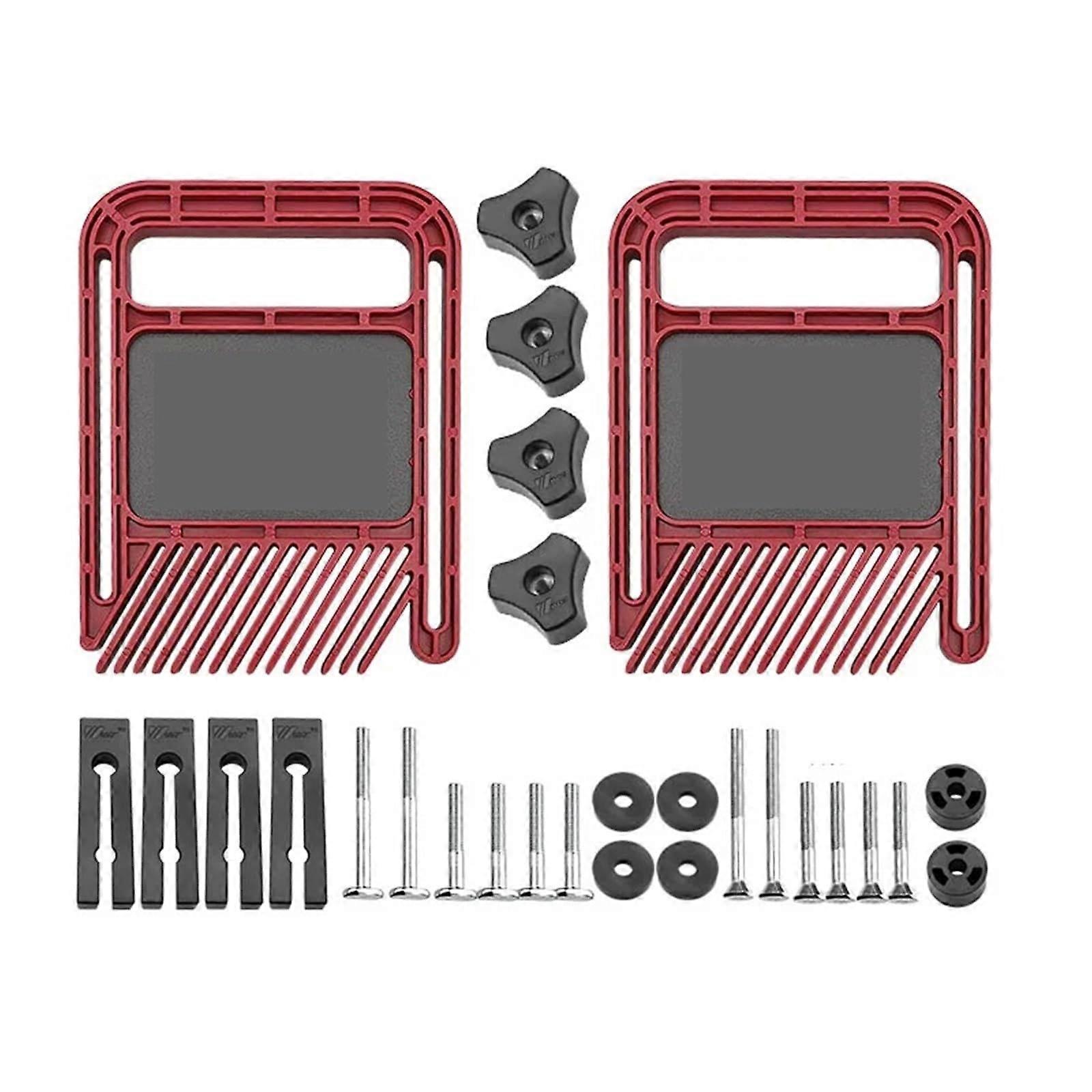 Multipurpose Feather-Loc Board Set Slotted Double Featherboards Miter Gauge Engraving Tools Circular Saw Cuts