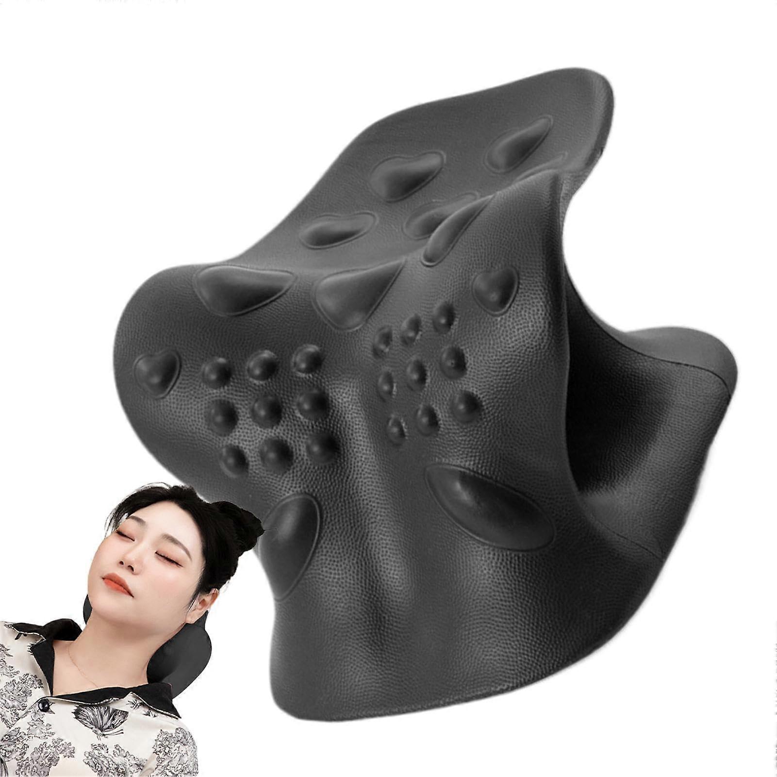 Cervical Spine Stretcher and Neck Relaxer - Adjustable Cervical Alignment Pillow for Sedentary Employees