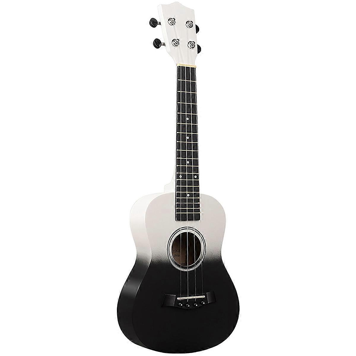 23-Inch Two-Tone Wooden Mini Guitar Four-String Ukulele Mini Guitar for Beginners Two-Color Gradien