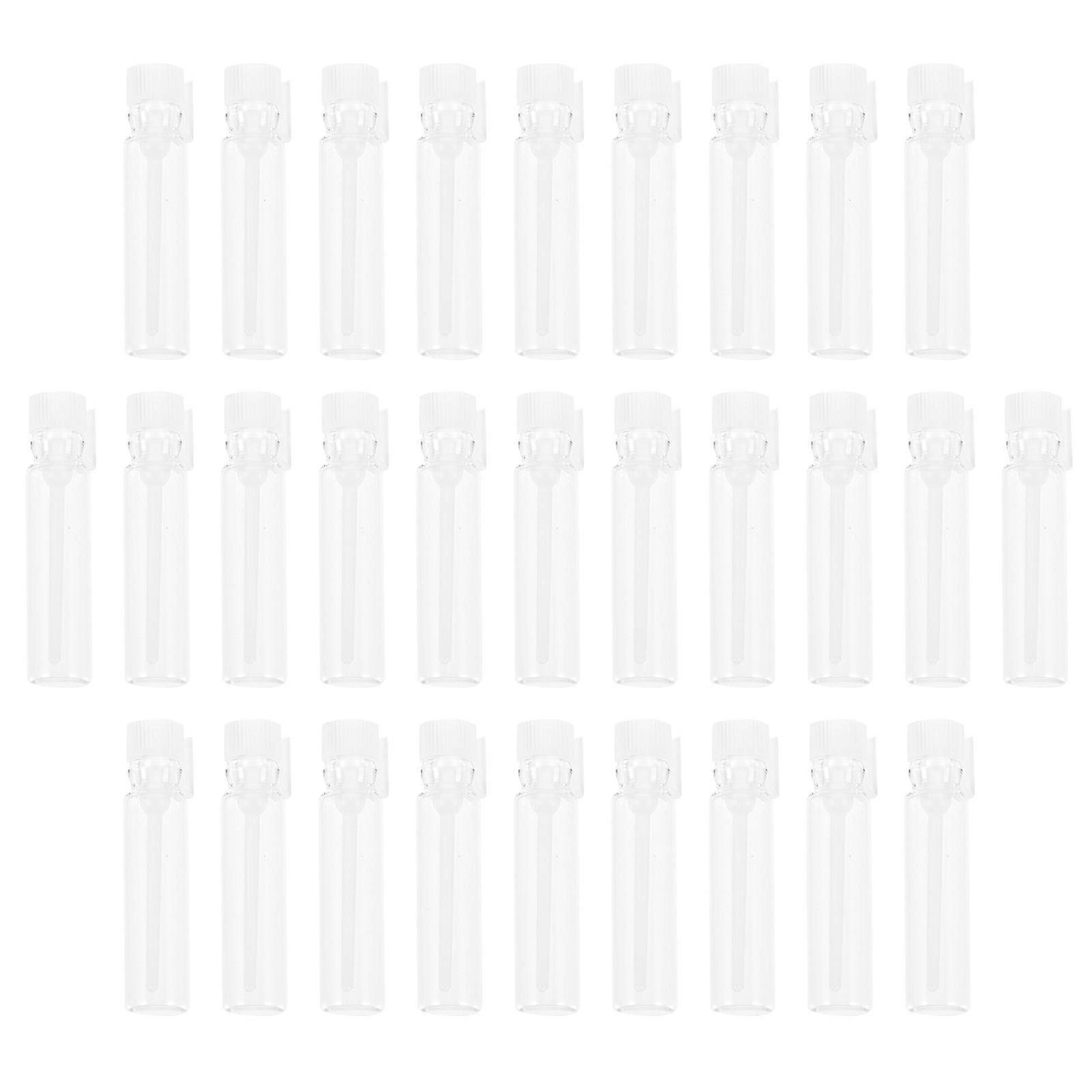 50pcs 1ml Perfume Sample Bottles Mini Glass Empty Fragrance Bottle for Travel