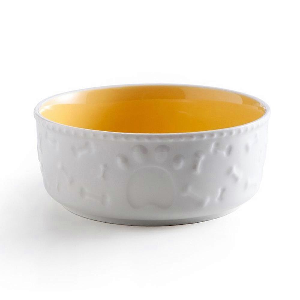 Ceramic dog bowl