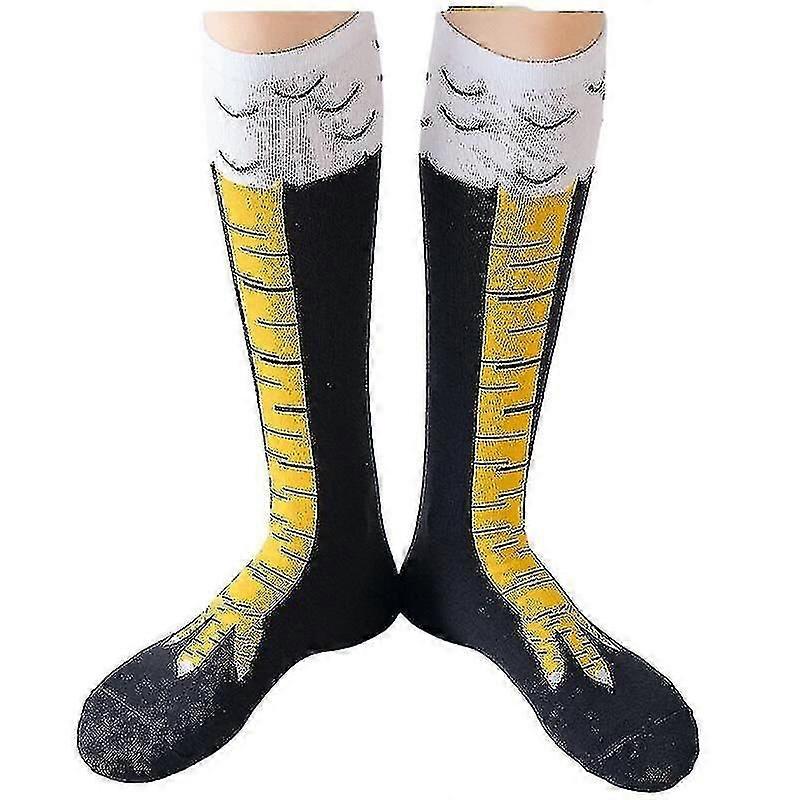 3D Chicken Leg Socks Novelty Knee-high Socks
