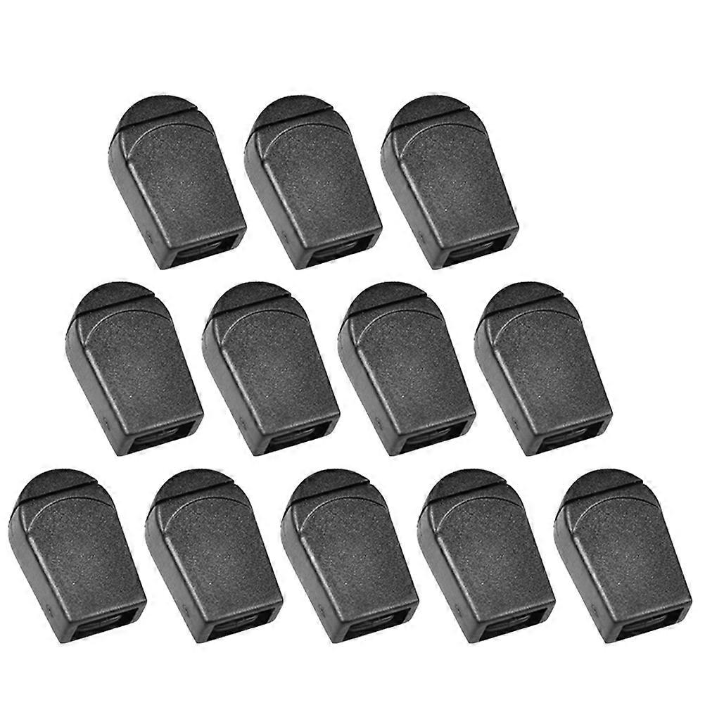 Drawstring Lock Plastic Strap Clips for Handmade Projects Outdoors Black Raincoat Accessories 40Pcs