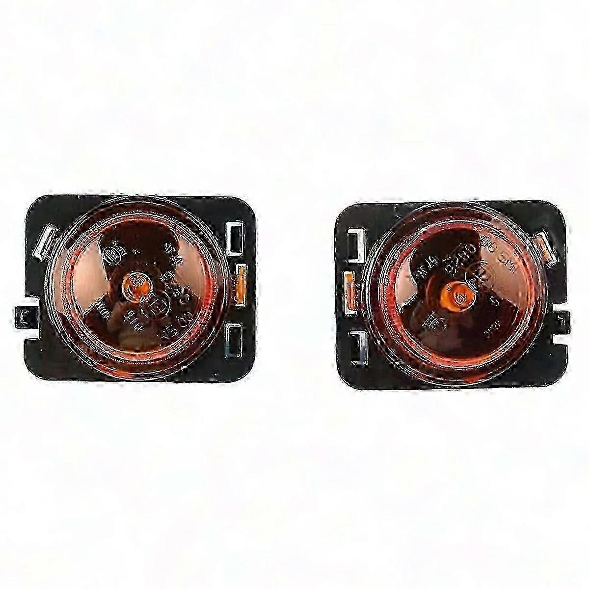 Jeep Wrangler JK Front Fender Turn Signal Lights 55078144AA 55078145AA Replacement Pair