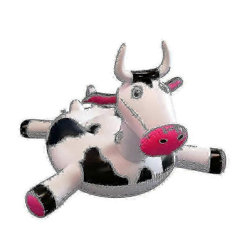 Inflatable Cows Pool Float For Kids Adult Float Raft Water Floating Boat Ride-on Swimming Ring Toys For Summer