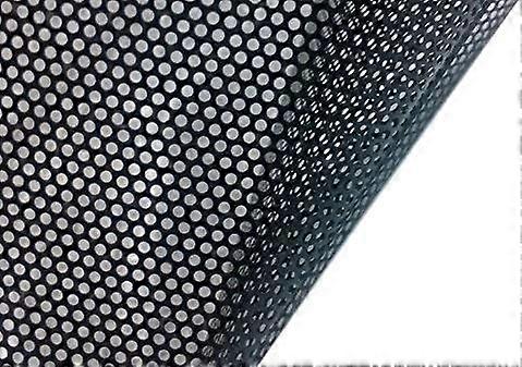 Película de vinil perfurada preta para janelas para evitar colisões com pássaros (17,9 polegadas x 48