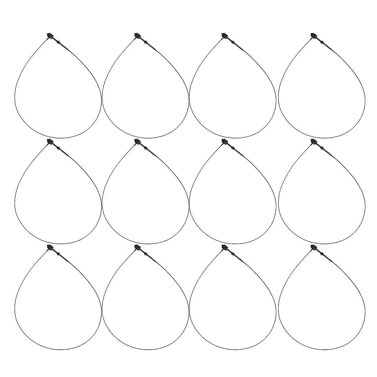 Black Plastic Tag Loops for Clothing Retail – Lightweight Security Fasteners for Hanging Labels and Merchandise Display