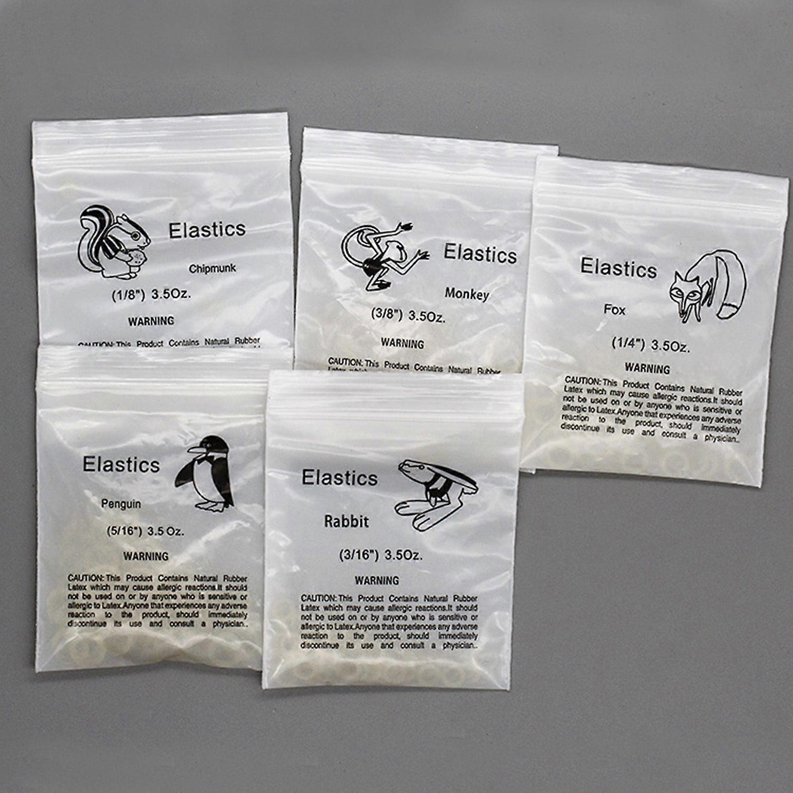 Dental dental material orthodontic rubber band traction rubber band rubber band to correct teeth 1 bag 100 3/8 a bag of monkeys