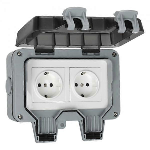 1 pc Waterproof Socket Double Outdoor Electrical Outlet Waterproof