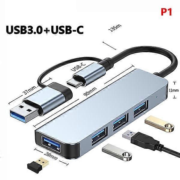USB C Docking Station USB C Hub Multiport Adapter with 4 TU 4 in 1