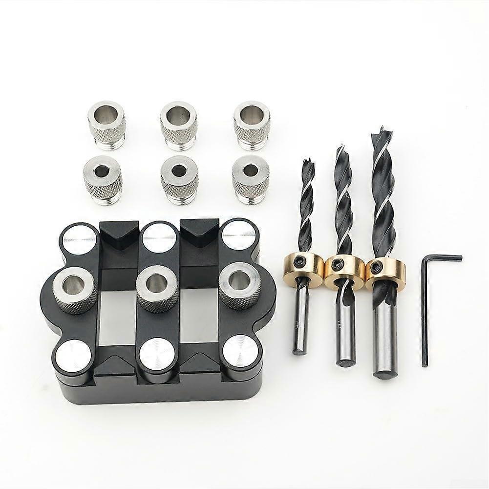 3In1 Woodworking Hole Locator For Precision Centering, Round Wood Tenon, CNC Aluminum Alloy, 1332mm Clamping Range