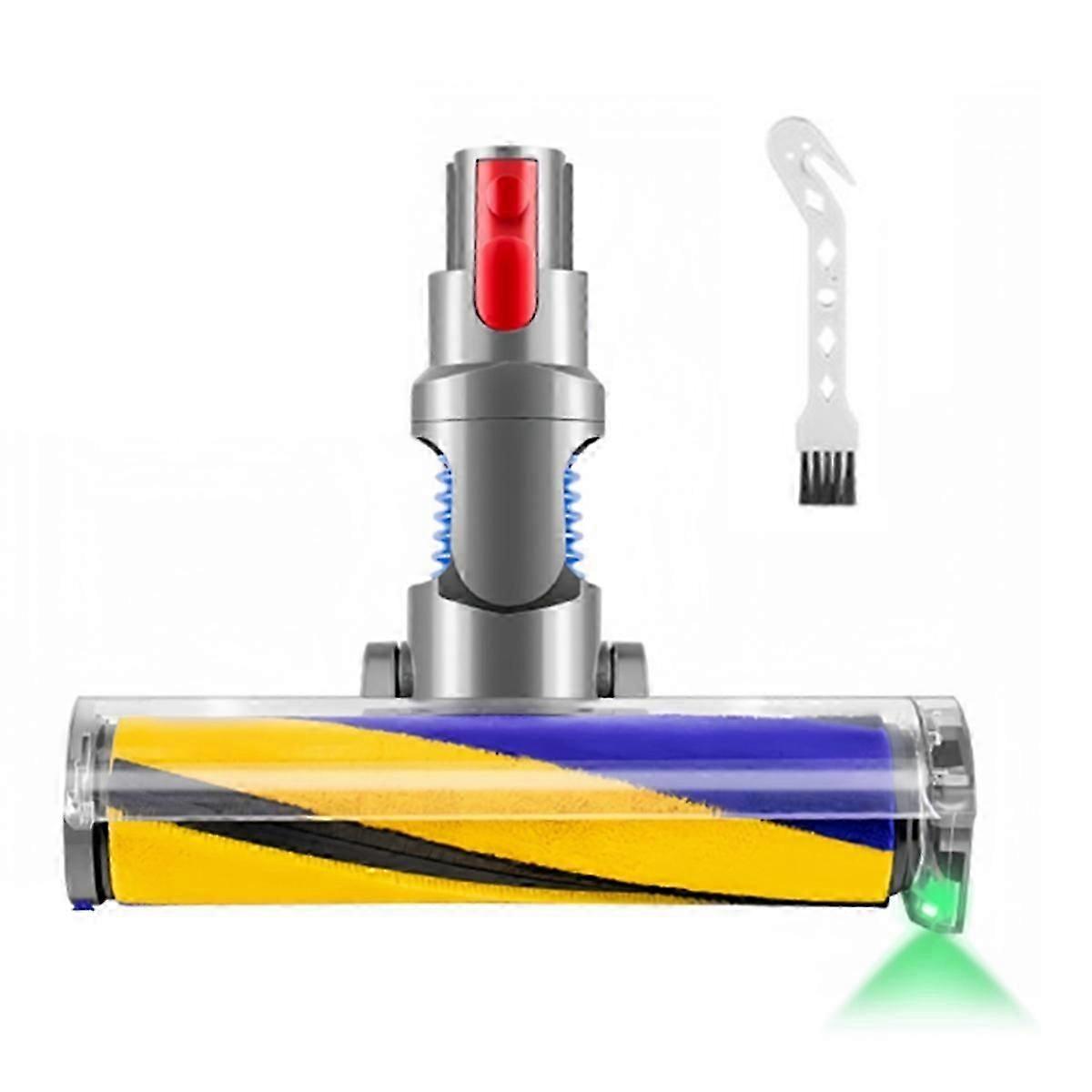 Dust Detect Vacuum Attachment for Dyson V15 V11 V10 V8 V7 Hardwood Floor Head Soft Roller Brush with