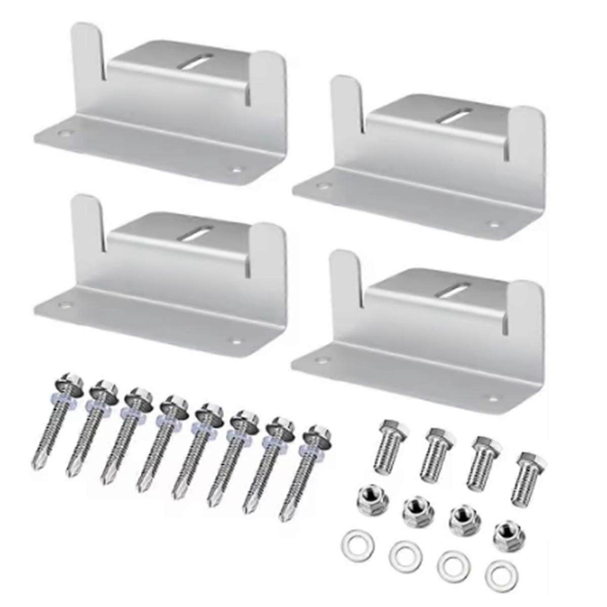 4 Set Solar Panel Mounting Bracket Kits PV Panel Roof Solar Panel