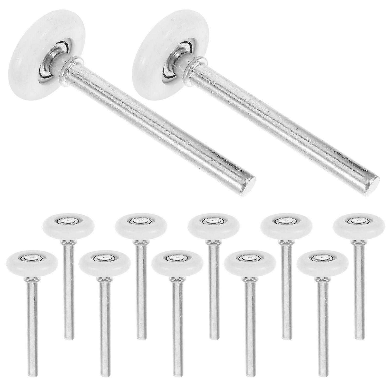 12pcs Sliding Door Pulley Roller For Cabinet Doors And Windows, Ideal For Garage Door Replacement For Smooth Operation