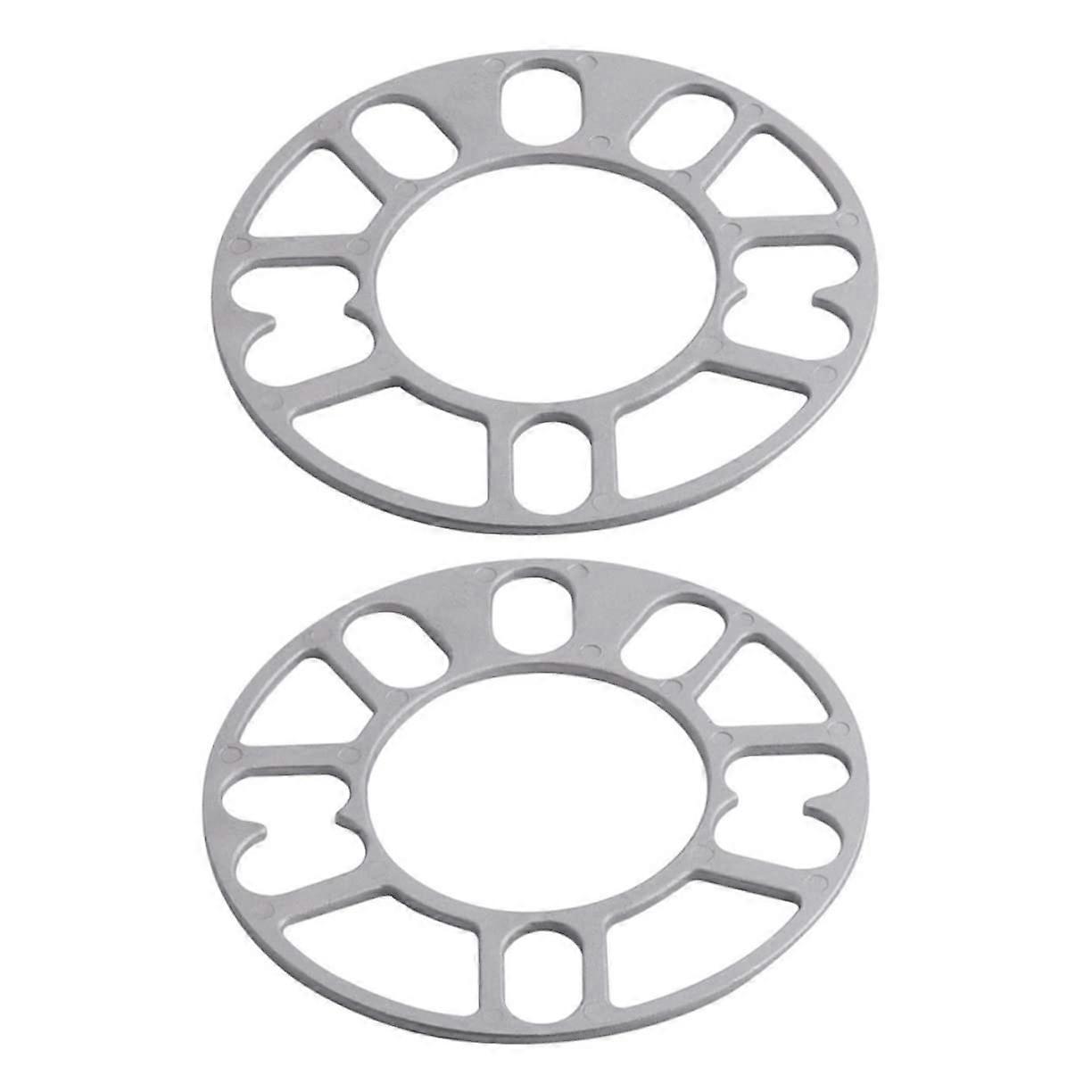 2Pcs Aluminum Alloy Car Wheel Hub Spacers for Vehicle Modification, Easy Installation, Compatible with Various Models