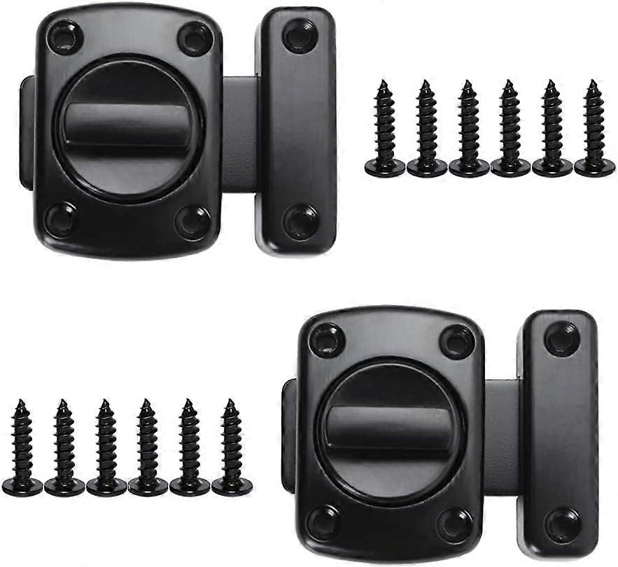 Latch 2 Pieces Door Latch Security Rotatable Lock Latch Door Latch Zinc Alloy Latches Latch Hook Wit