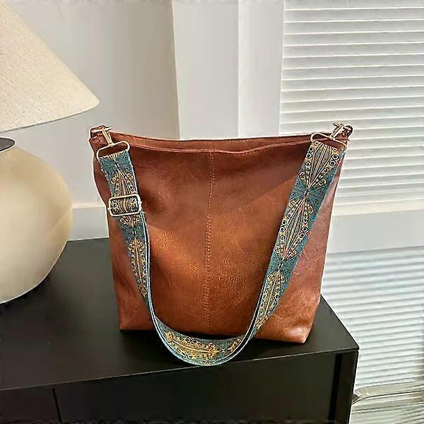 Men's canvas travel shoulder bag, multiple pockets, stylish and convenient