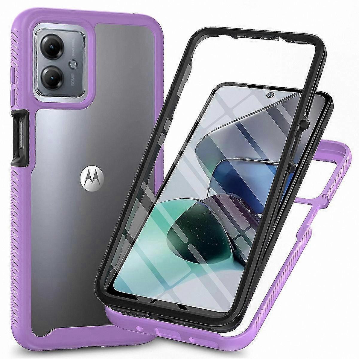 Protective Case with PET Screen Guard for Moto G54 5G Phone Shell