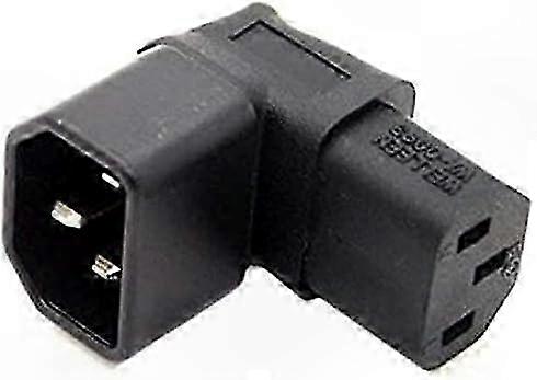 Right Angle 90 Degree C14 to C13 Power Adapter Cord