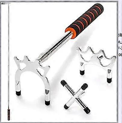 1 Set Retractable Billiards Cue Bridge -  Snooker Pool Cue Bridge Stick Rest with Replacement Heads for Pool Table Game Competition