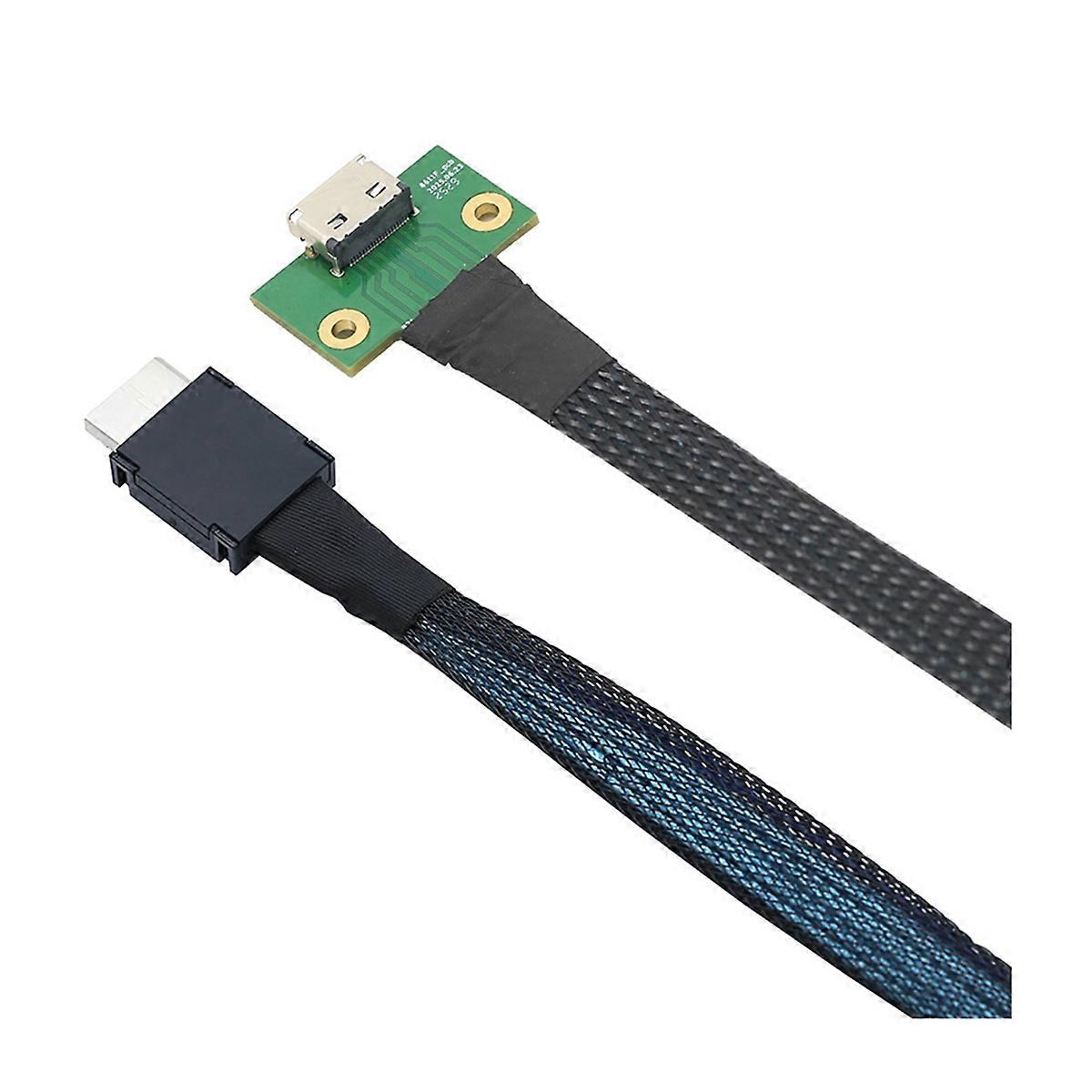PCIE Oculink SFF 8611 4I 42P to SFF-8612 4I Motherboard Conversion Cable Male to Female Data fer Cable 0.5M