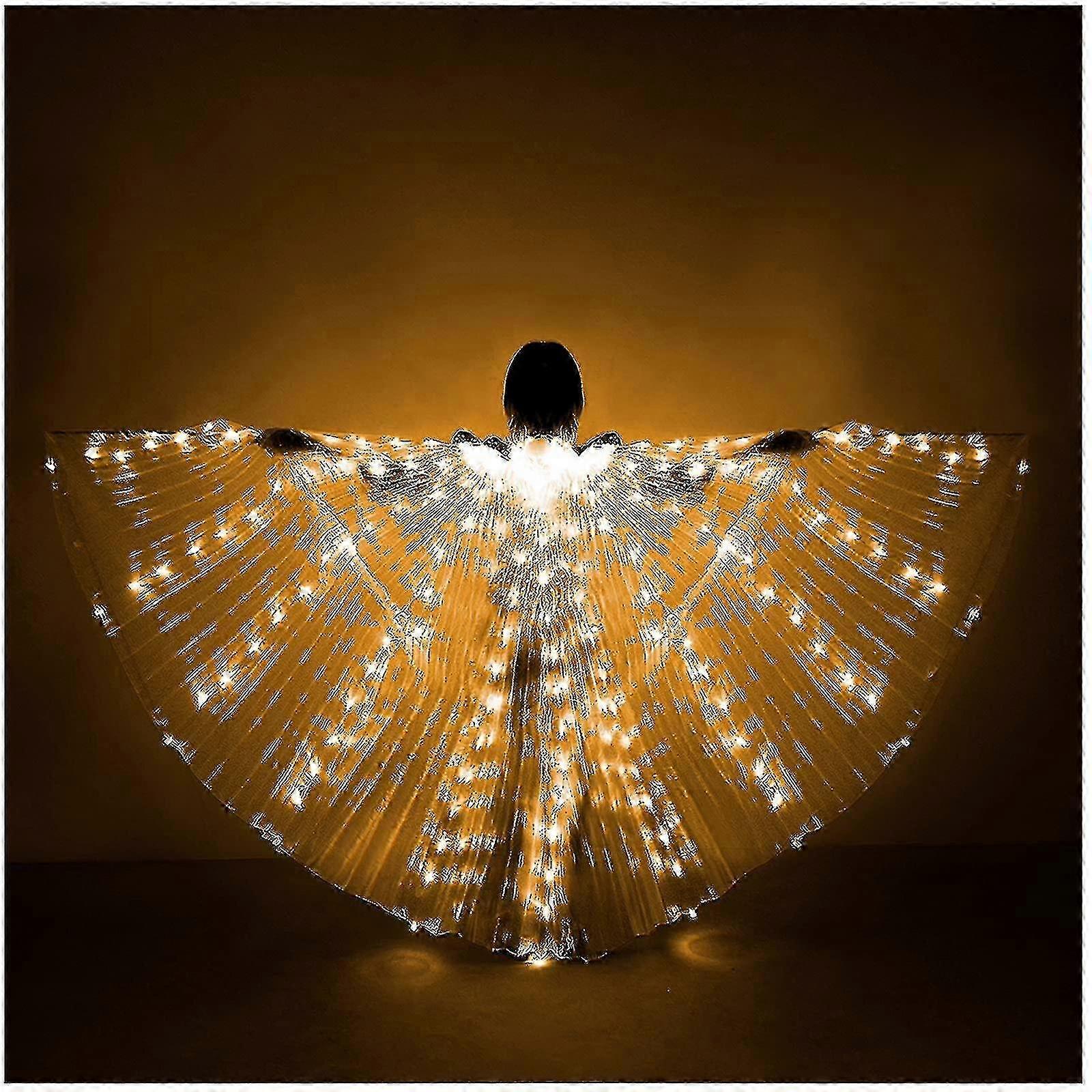 大人のためのルミナスバタフライウィングマントハロウィーンパフォーマンスコスチューム