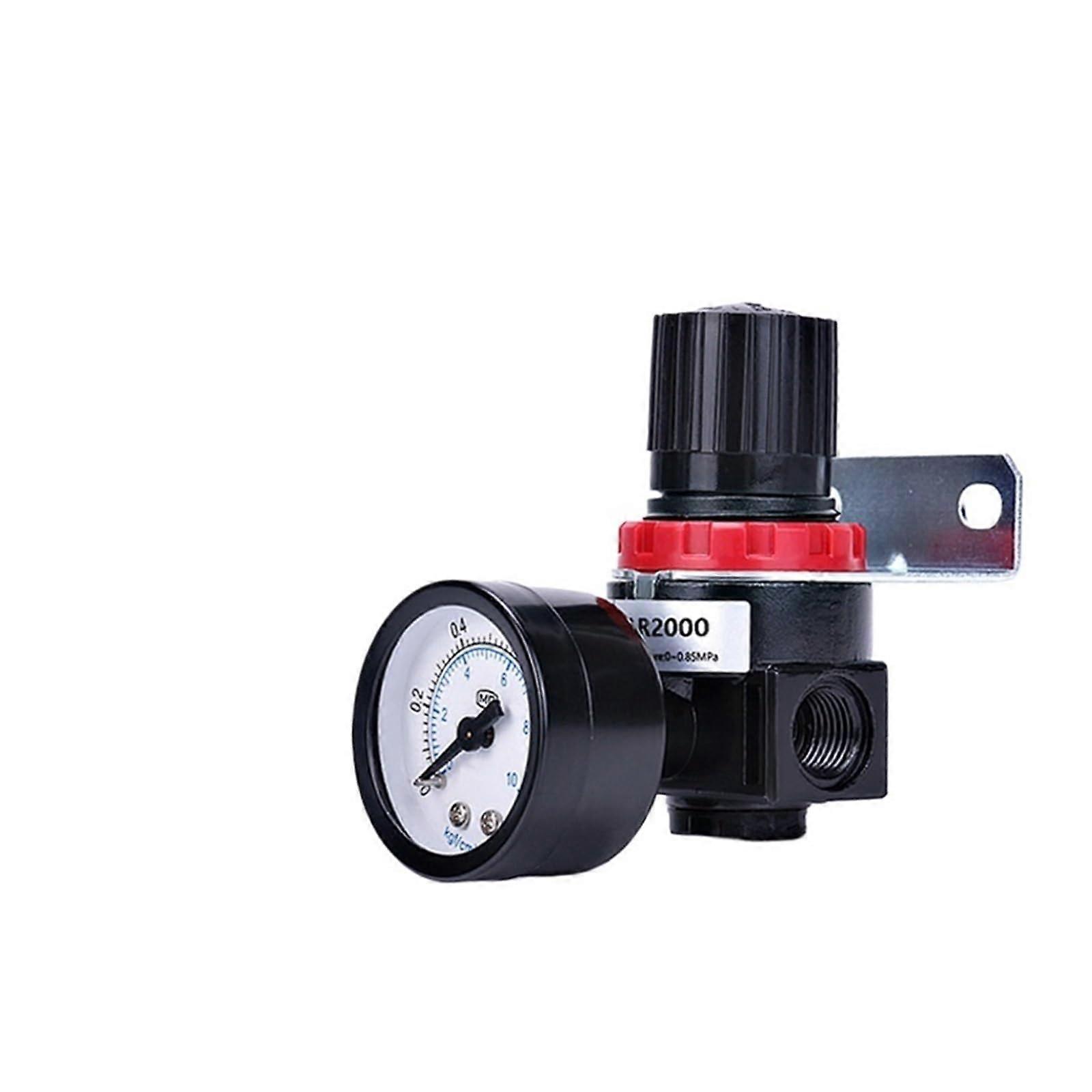 AR2000 Pressure Reducing Valve, Air Regulating Valve For Compressed Air, Adjustable Pneumatic Regulator, BR2000 Compatible