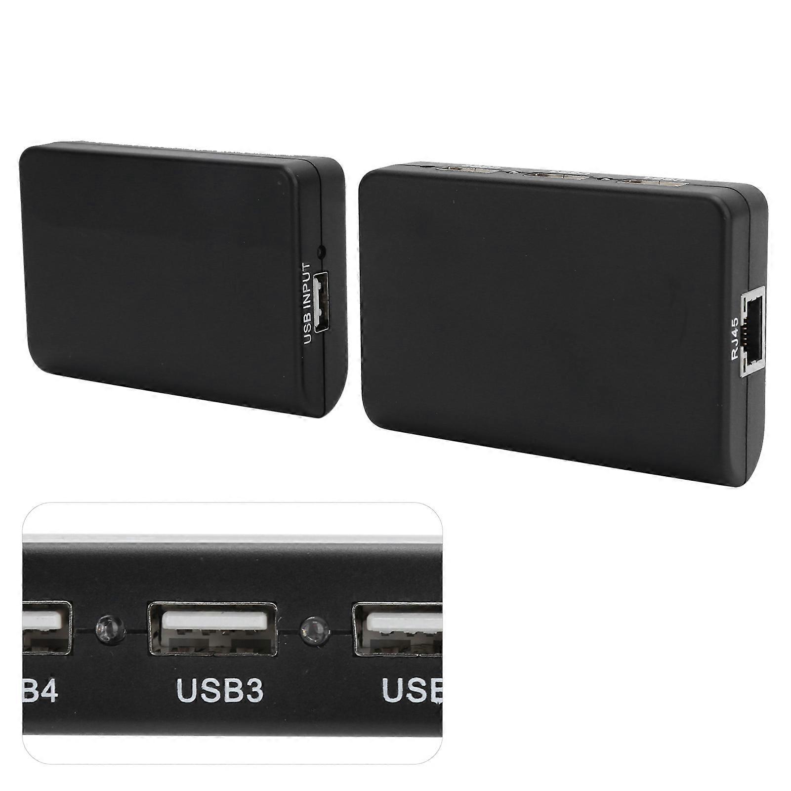 Network Extender RJ45 T568b USB2.0 Hub 480Mbps 100M Cable