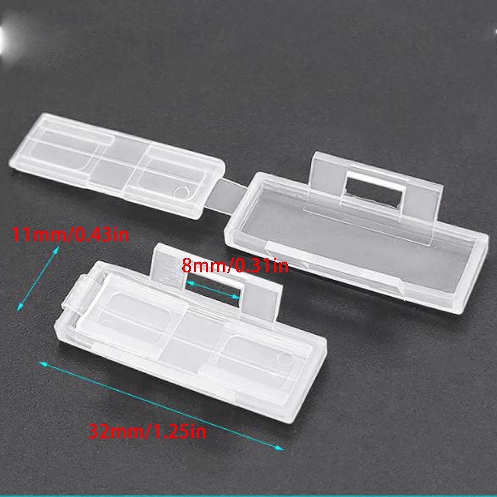 50pcs Waterproof Transparent Cable Sign Cards Label Display Identification Box