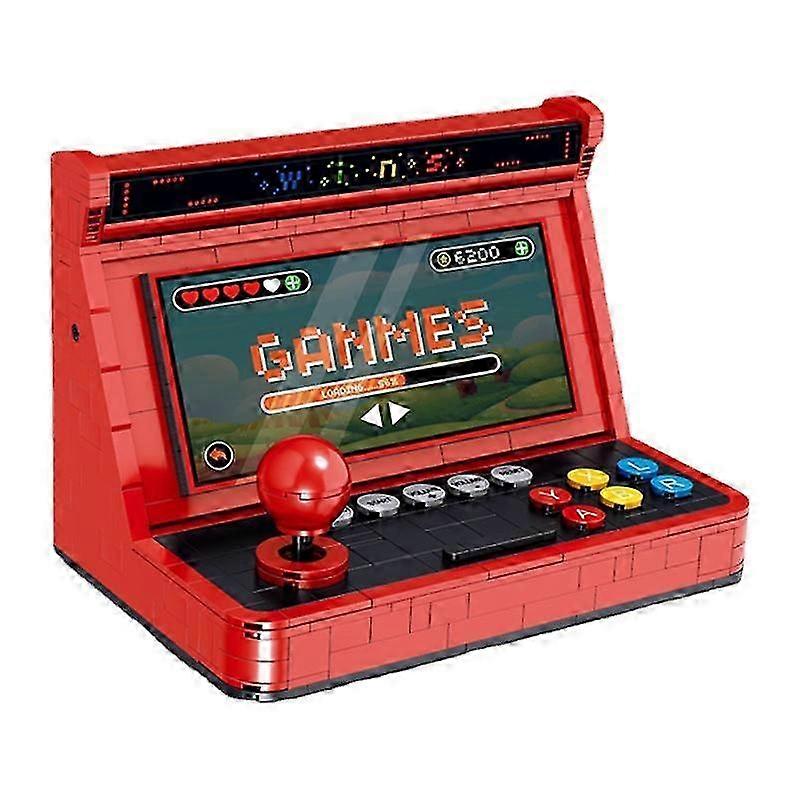 2025 666pcs Mini City Game Console Machine Interactive Building Block Technical Friends Classic Retro Bricks Toys for Children Gifts