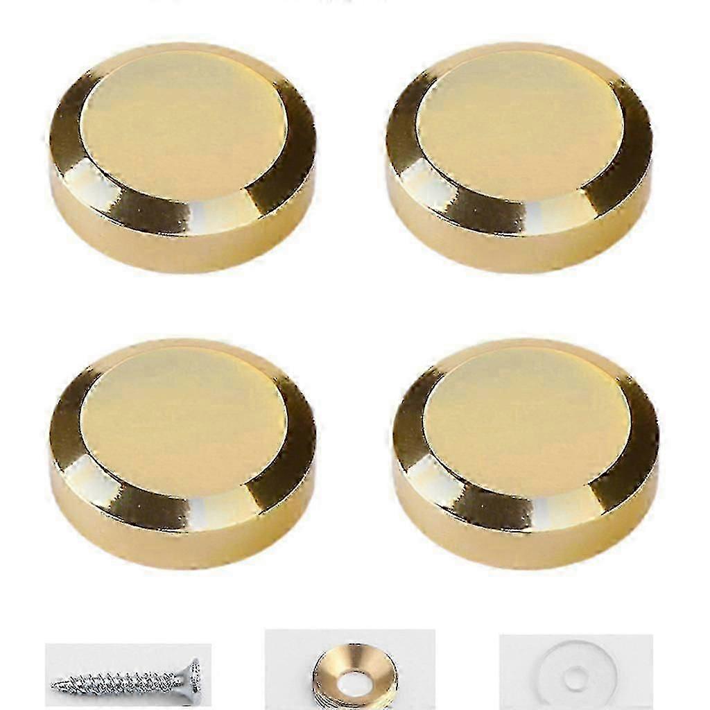 ミラーホルダークリップ4パックネジ付き、壁掛け用ガラスリテーナー吊り下げクリップ