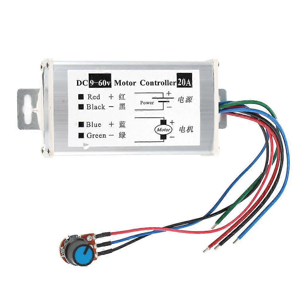Aluminum Casing DC 9-60V 10A/20A PWM DC Regulator Electric Motor Speed Controller(20A) 2025