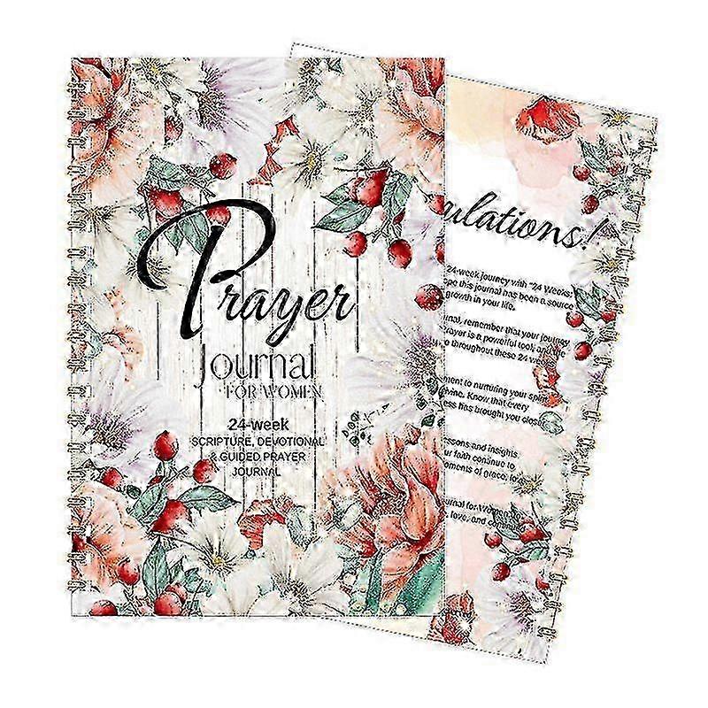 Christian Prayer Journal for Women, 24 Week Devotional Notebook with Bible Verses, Guided Prompts & Gratitude Sections Prayer Notebook 2025