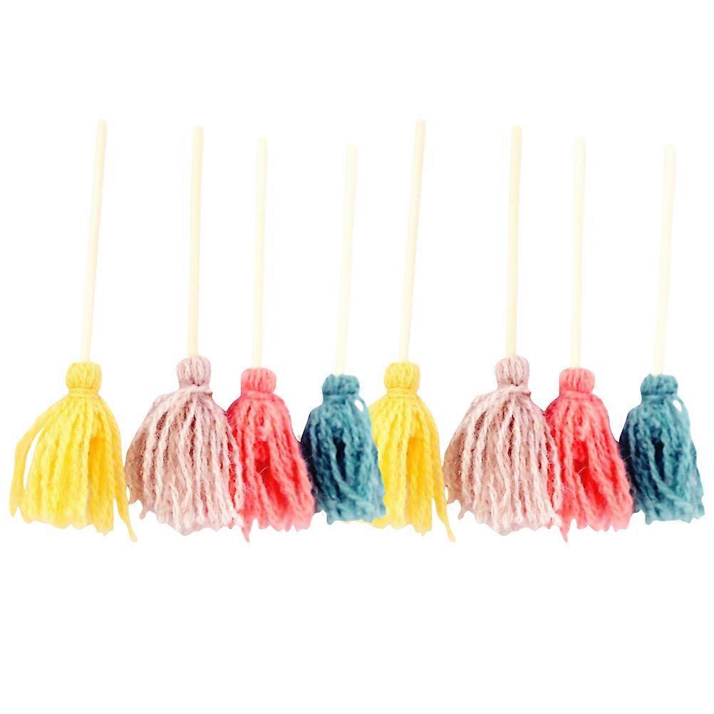 Doll House Mops Miniature Mop for Decor 40Pcs Assorted Color Pack