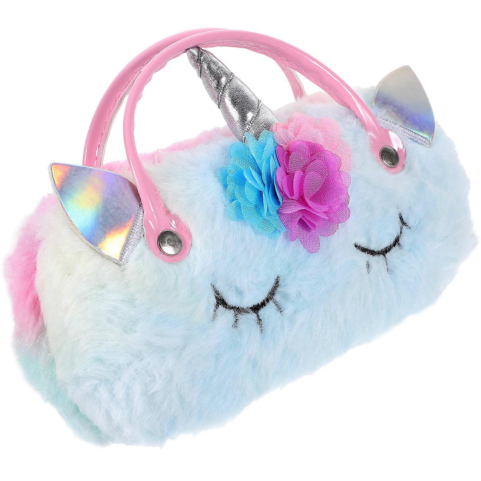 Glasses Case Unicorn Eyeglasses Case Portable Storage Bag 5Pcs Set