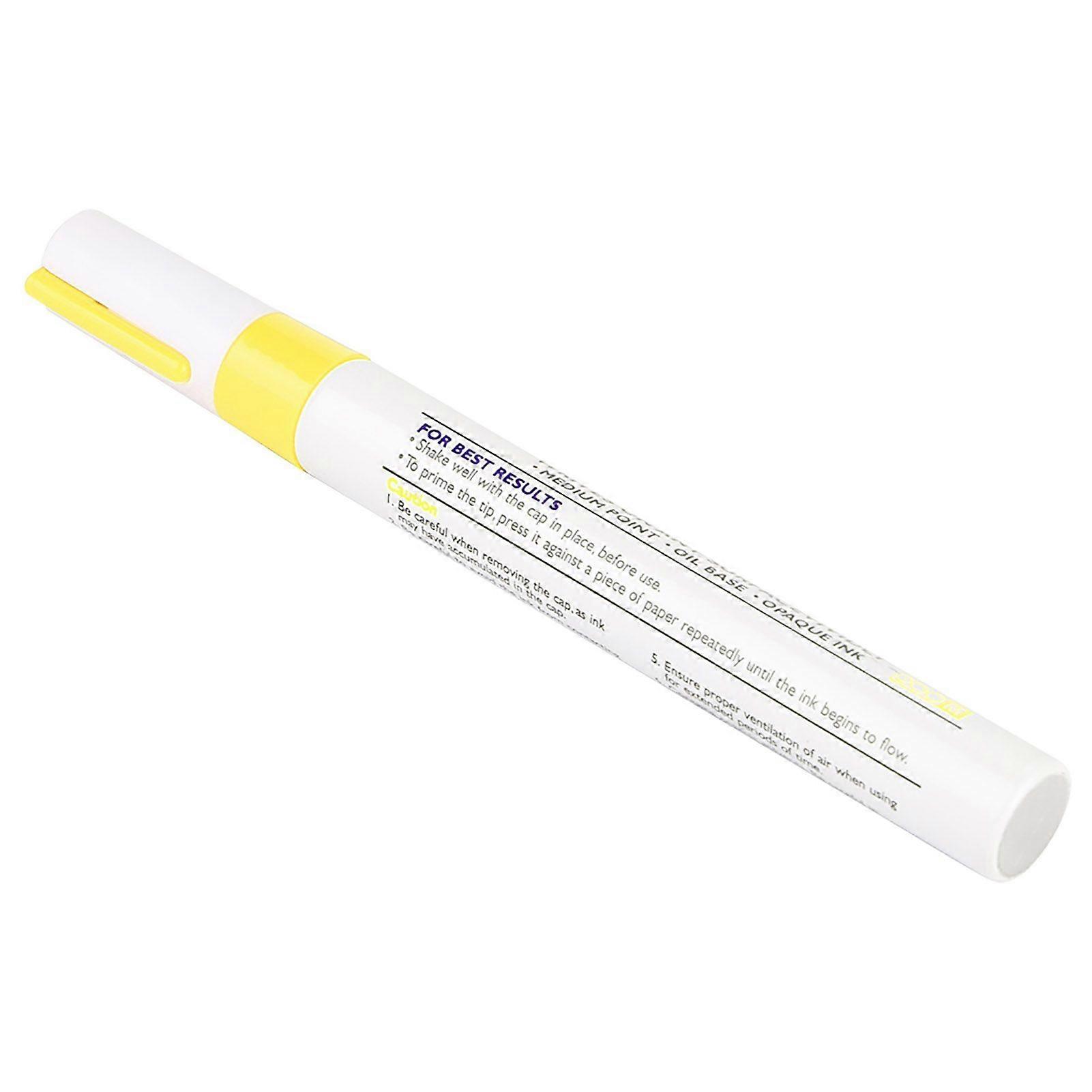 1 pcs Waterproof Professional Car Pencil Tire Paint Pen Mark Pens (yellow)