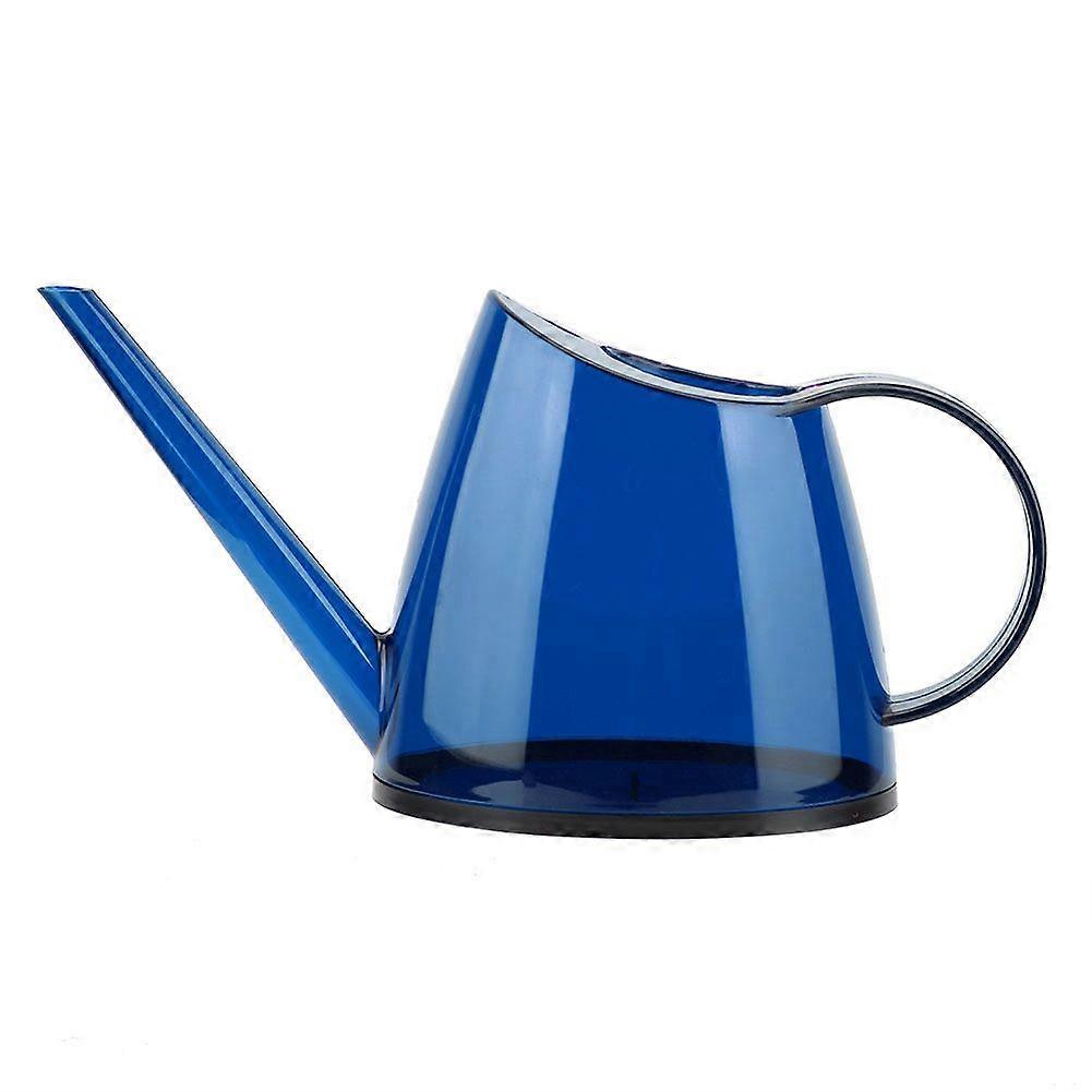 Fashionable Uncovered Garden Flower Sprayer Long Spout Candy colored Watering Can 1.2L (Blue)