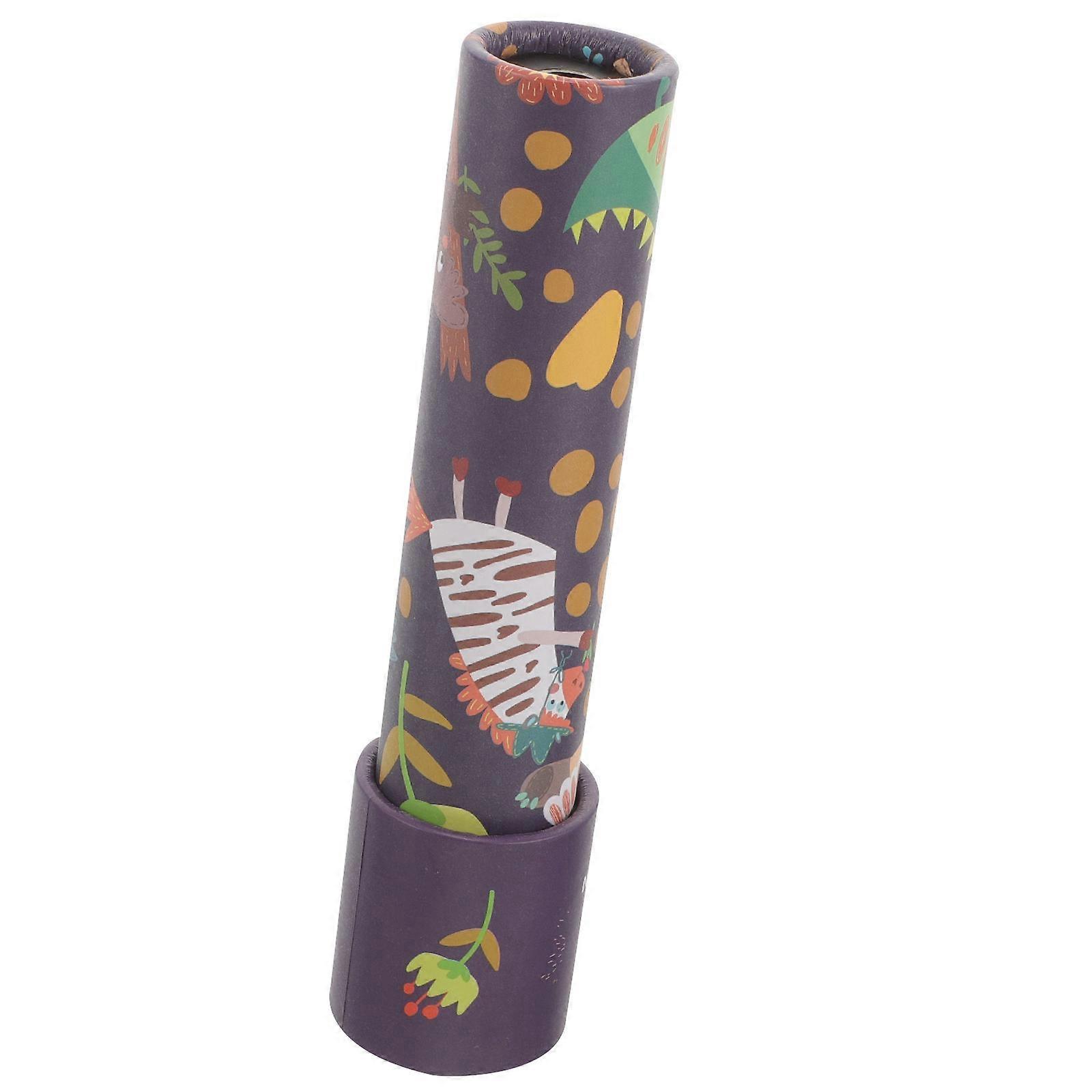 Kaleidoscope Cartoon Rabbit Head Kaleidoscopes Toy for Kids Paper Visual Experience 1Pack