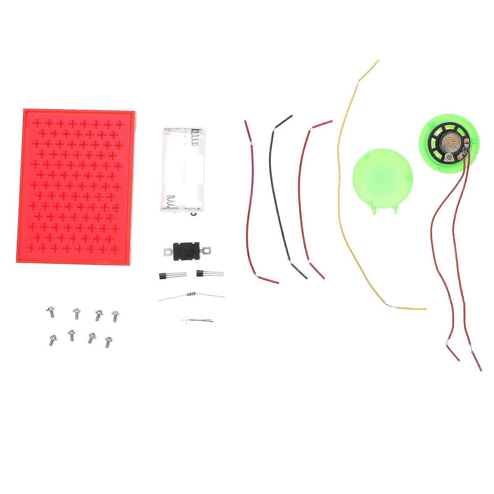 Sound Light Diy Kit Alarm Lamp for Gift Giving Abs Watermelon Red Material 1 Set