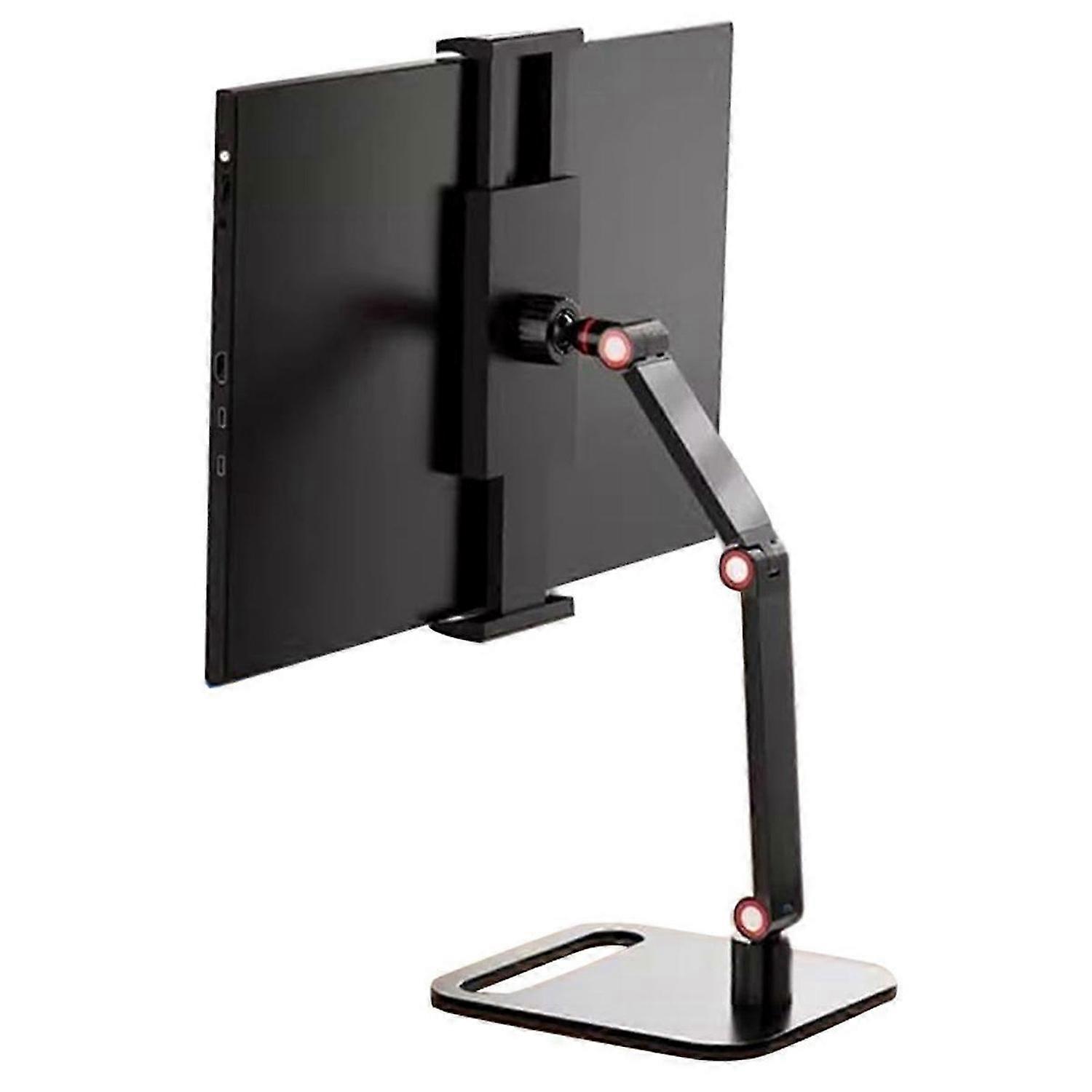 Portable Monitor Holder Tablet Stand Adjustable Portable Monitor Desktop Clamp Stand