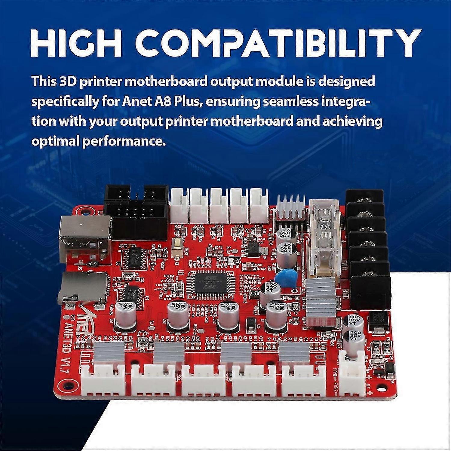 3D Printer Motherboard Output Module Motherboard Module is Used for Anet A8 Plus Output Printer Moth