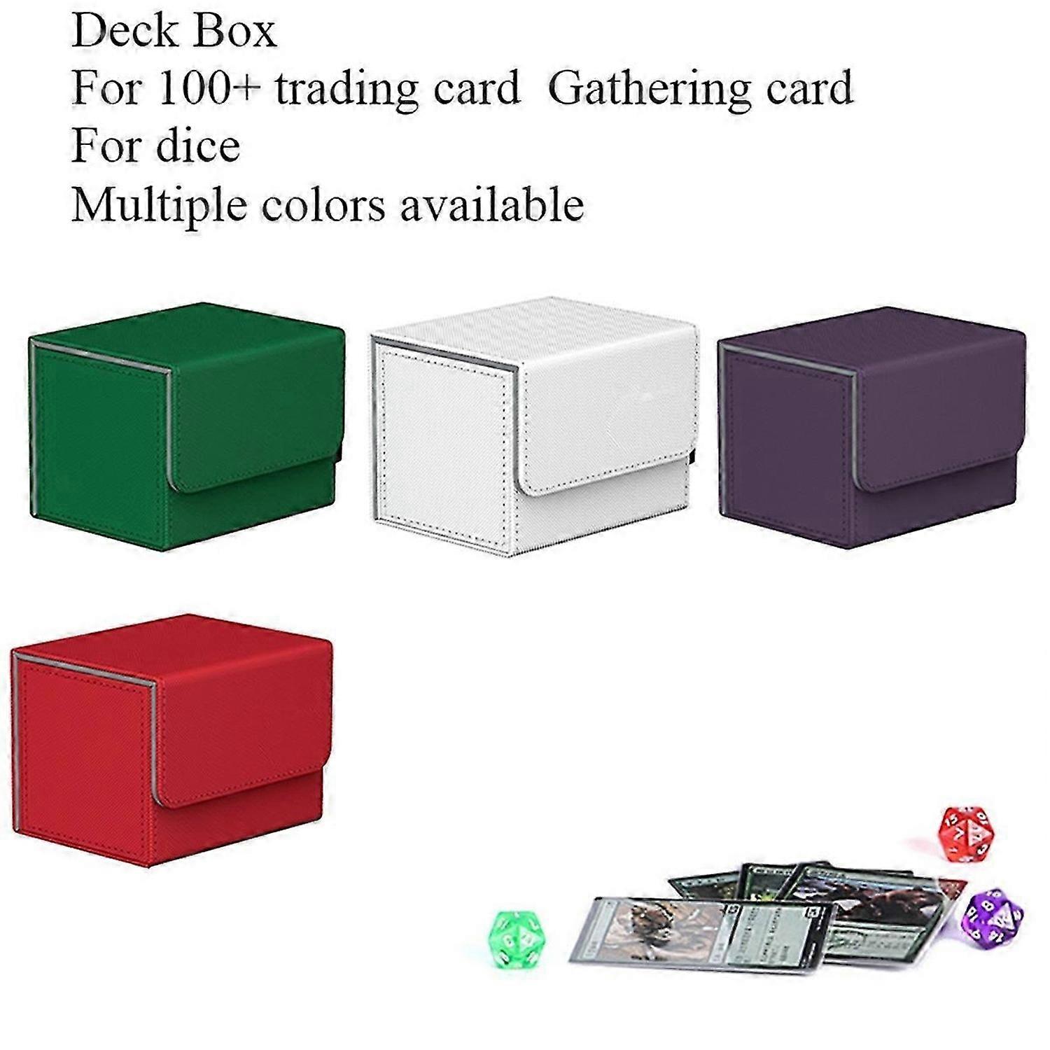 100+ Trading Card Deck Box Game Card Case Protector Purpler