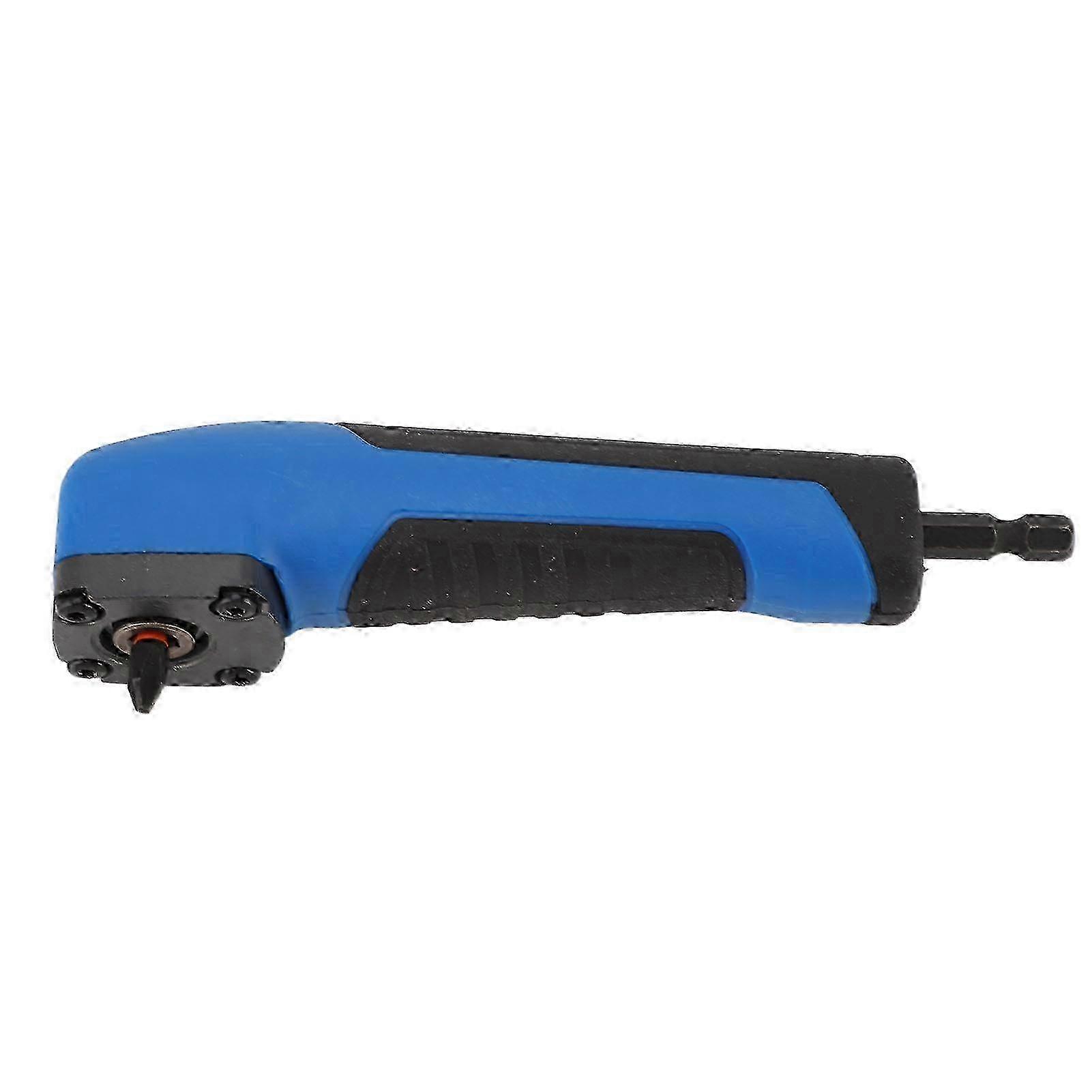 5.9in Right Angle Drill Attachment ABS Alloy Steel Ergonomic Blue 90 Degree Drill Adapter for Tight Spaces