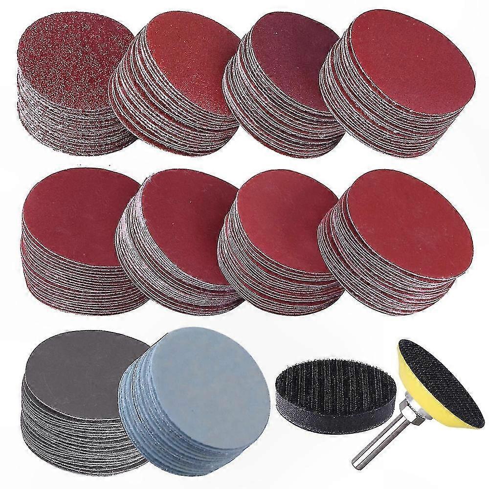 200-Pack Sanding Discs, 50mm Multi-Grit for Grinding and Engraving Projects