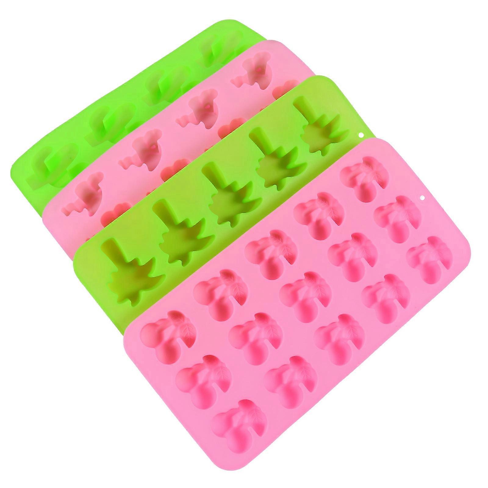 Creative DIY Silicone Baking Molds for Chocolate and Candy 4Pcs